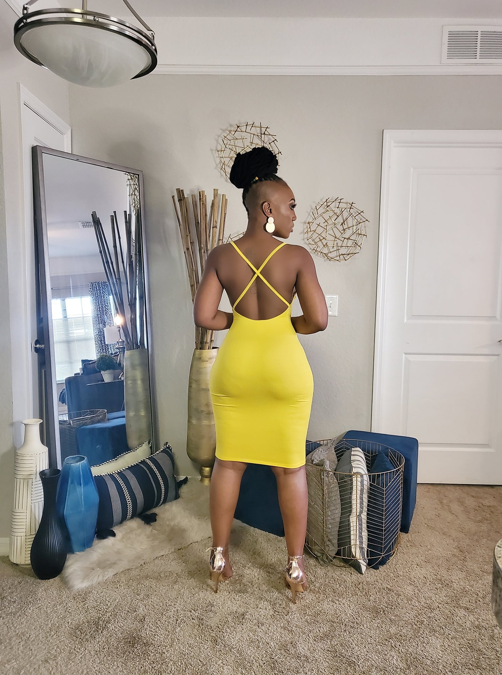 Summer Babe Cross Back Mini Dress
