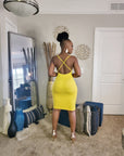 Summer Babe Cross Back Mini Dress
