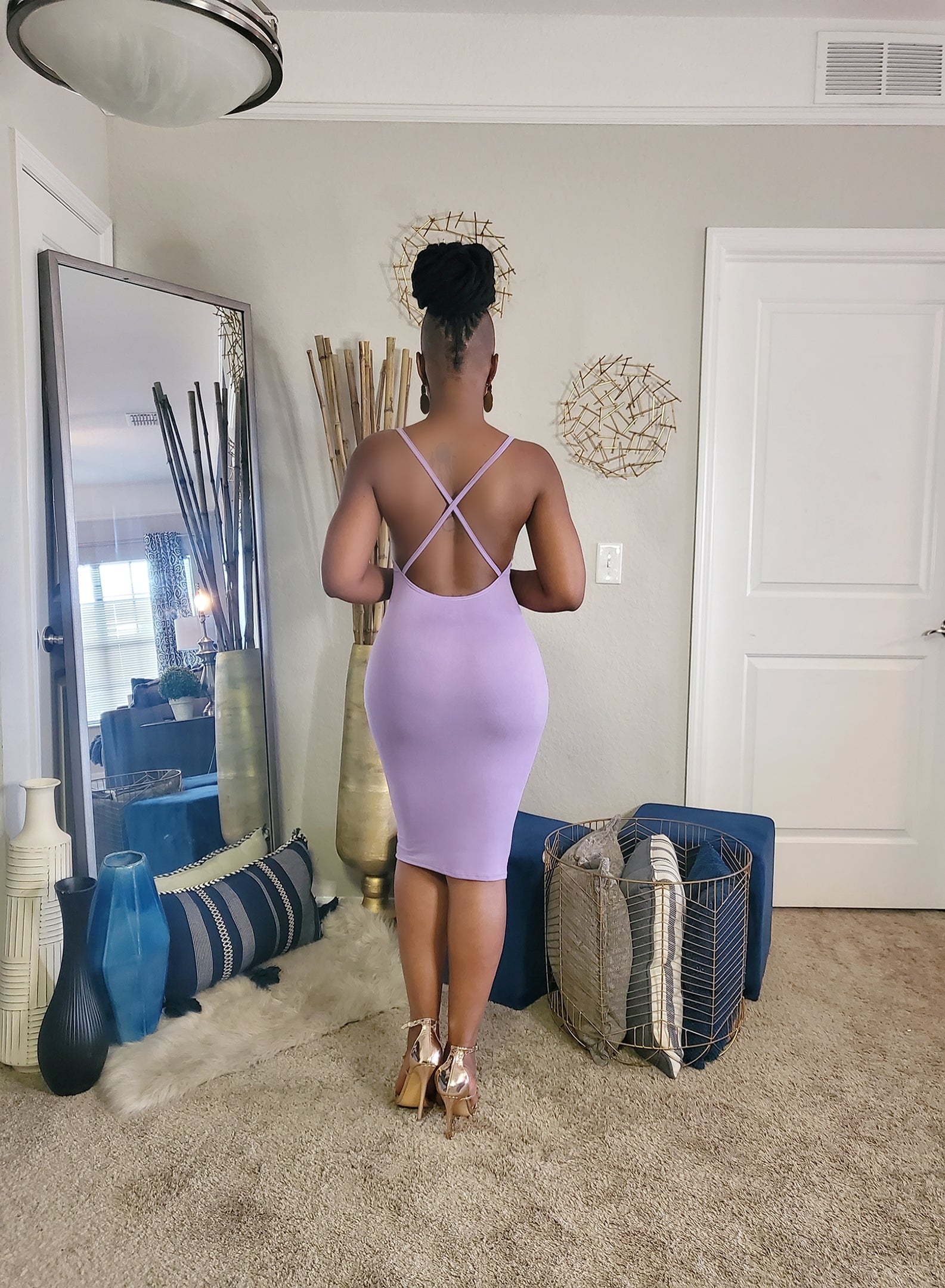 Summer Babe Cross Back Mini Dress