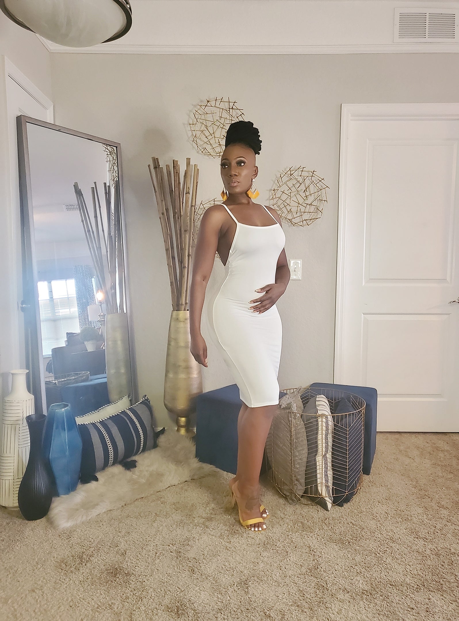 Summer Babe Cross Back Mini Dress