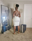 Summer Babe Cross Back Mini Dress