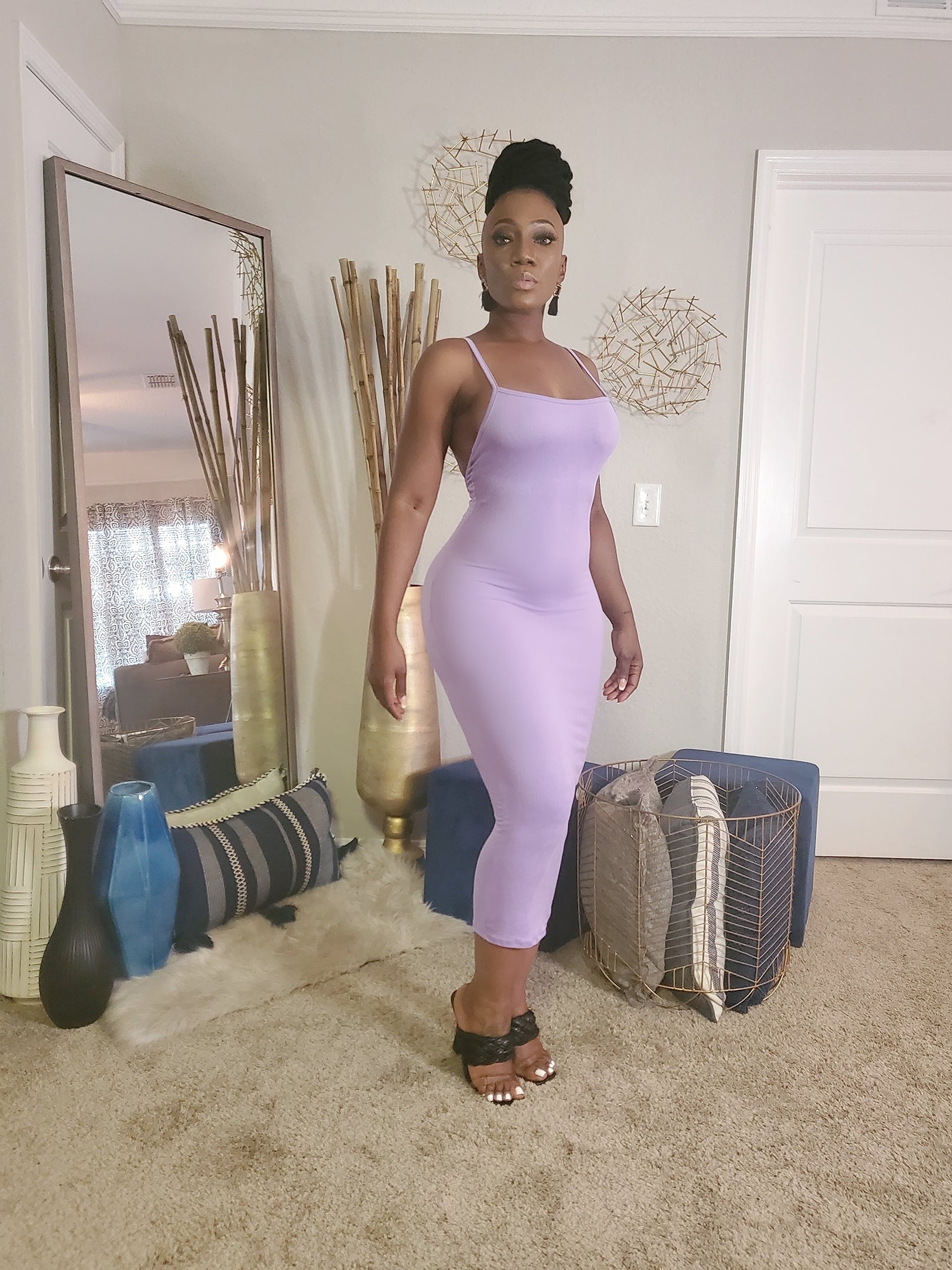 Summer Babe Crossback Midi Dress