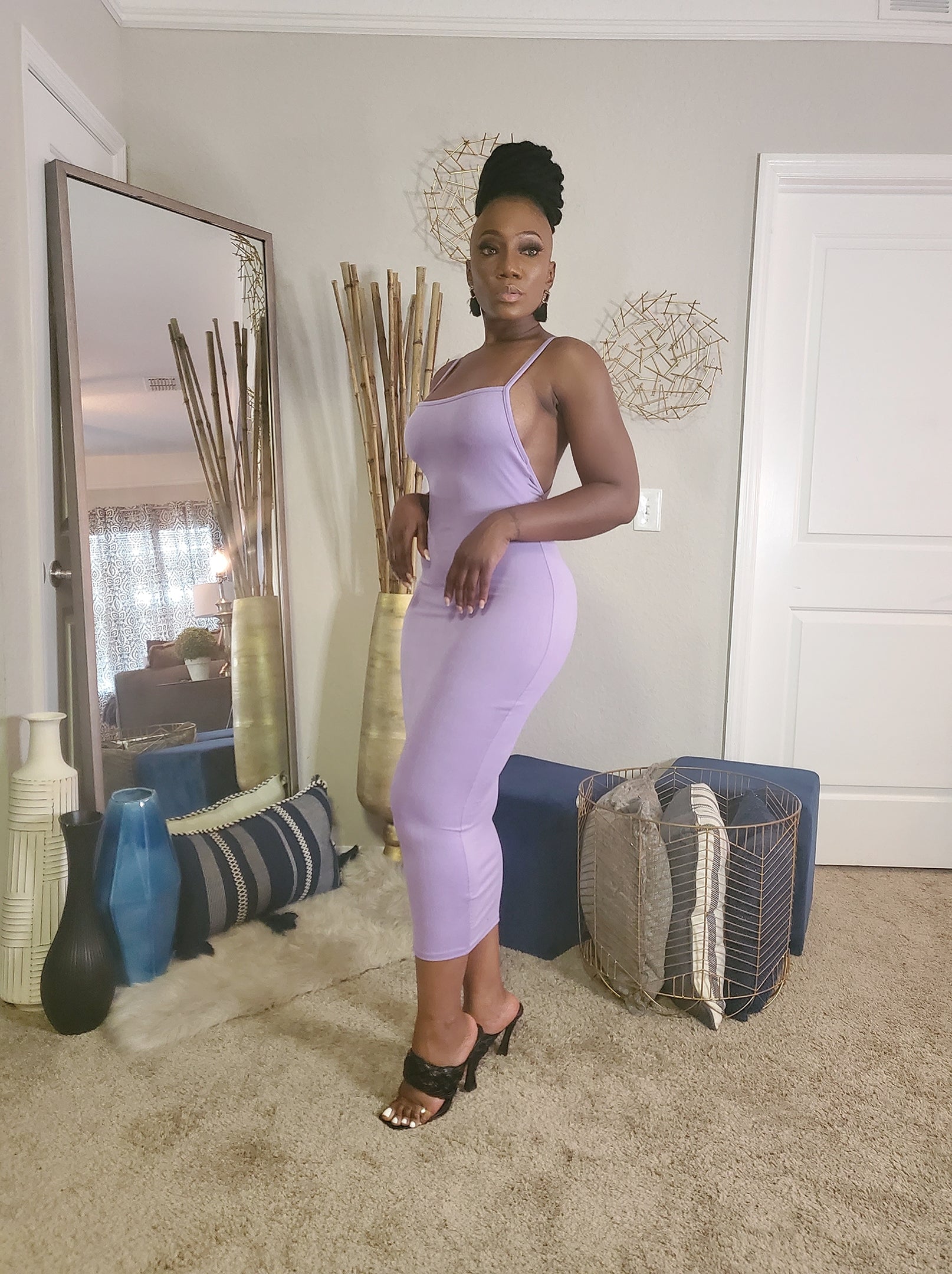 Summer Babe Crossback Midi Dress
