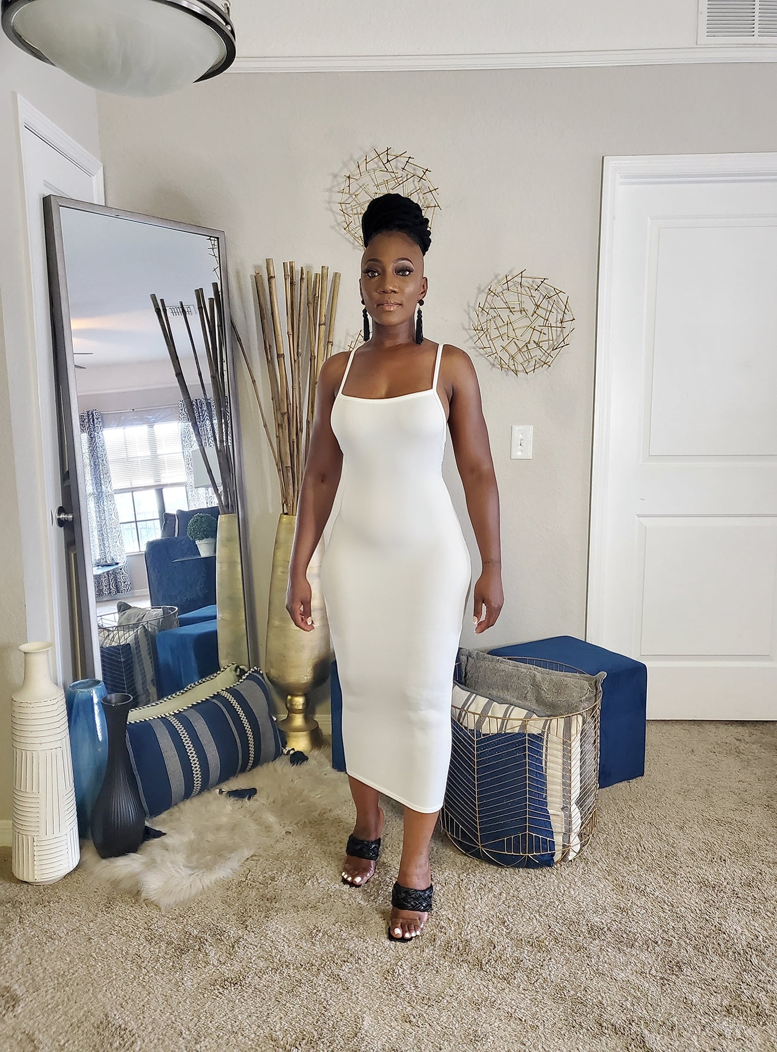Summer Babe Crossback Midi Dress