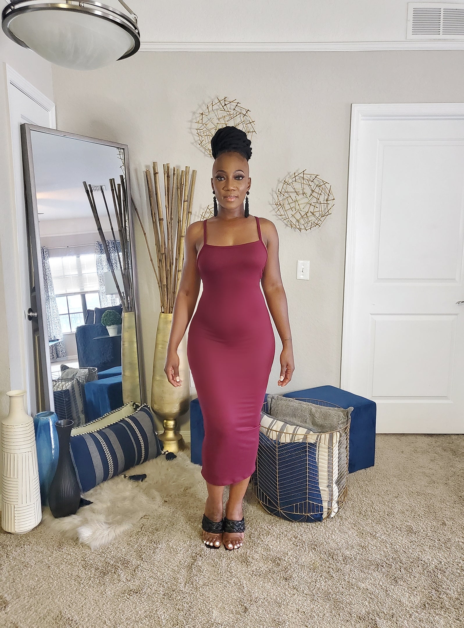 Summer Babe Crossback Midi Dress