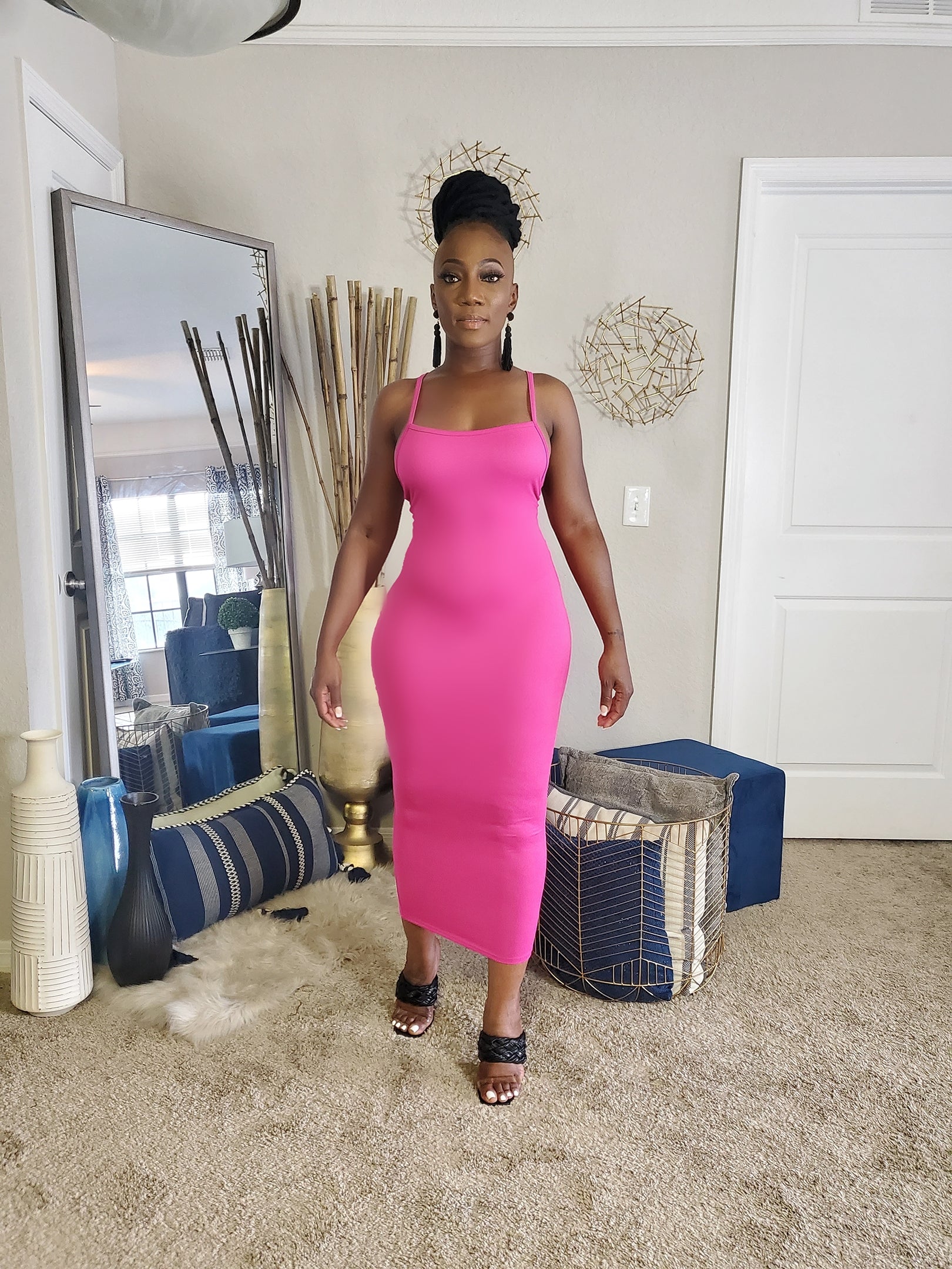 Summer Babe Crossback Midi Dress