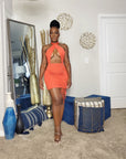 Red Halter Mini Dress