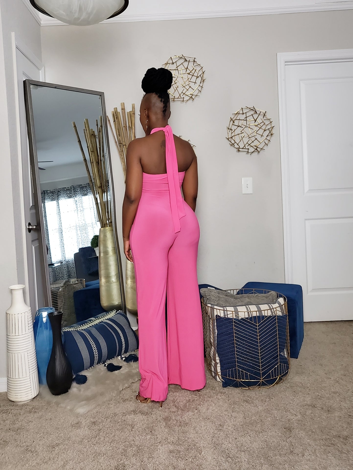Halter Wide Leg Jumpsuit