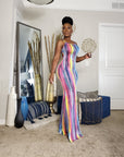 Paint Da Town Mermaid Maxi Dress