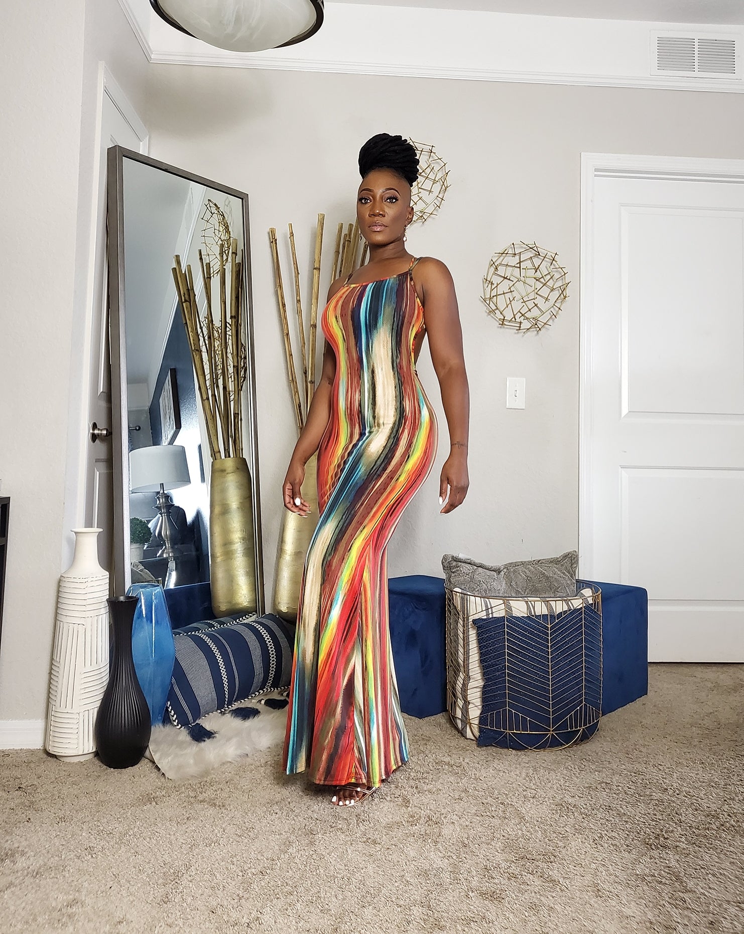 Paint Da Town Mermaid Maxi Dress