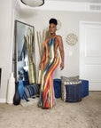 Paint Da Town Mermaid Maxi Dress