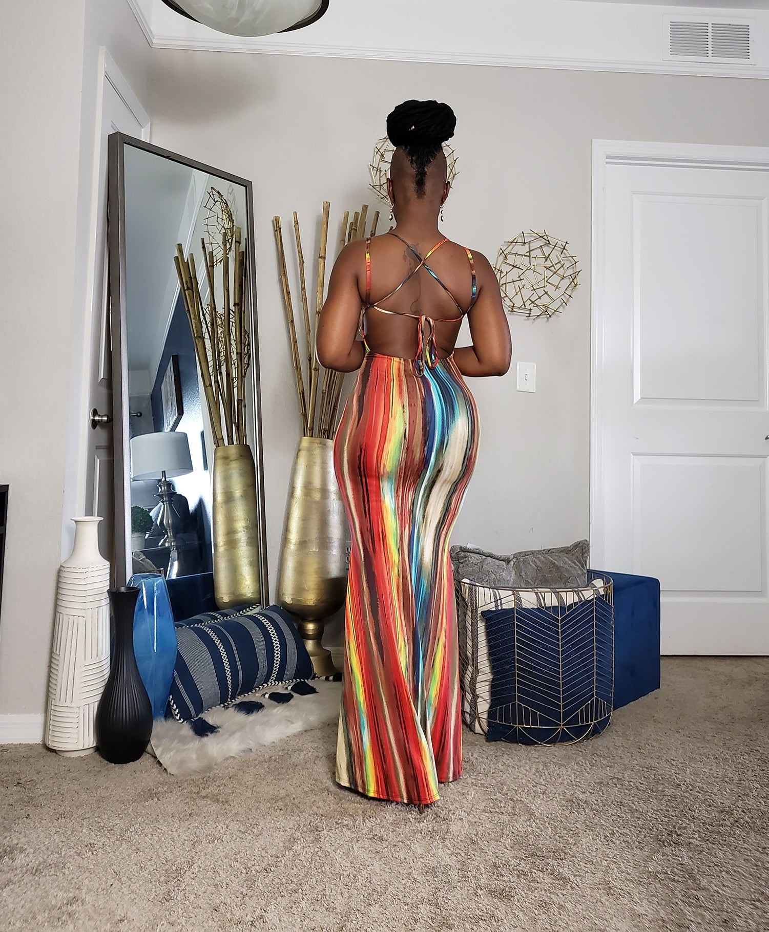 Paint Da Town Mermaid Maxi Dress