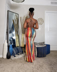 Paint Da Town Mermaid Maxi Dress