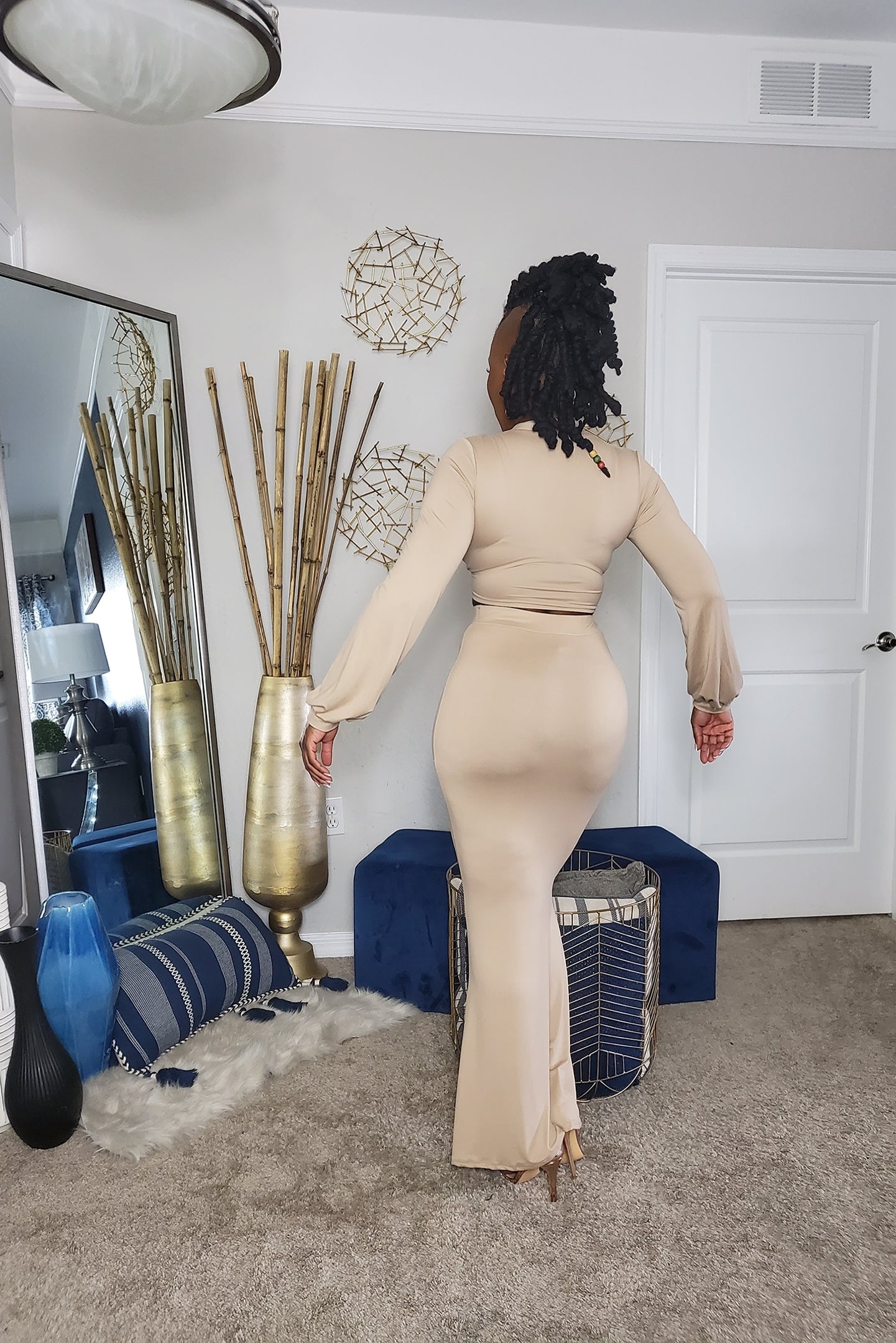 Sasha Long Sleeve 2pc Skirt Set