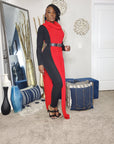 Raven Turtle Neck Maxi Poncho