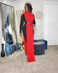 Raven Turtle Neck Maxi Poncho