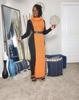 Raven Turtle Neck Maxi Poncho