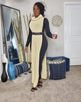 Raven Turtle Neck Maxi Poncho