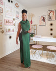 Raven Turtle Neck Maxi Poncho