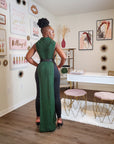 Raven Turtle Neck Maxi Poncho