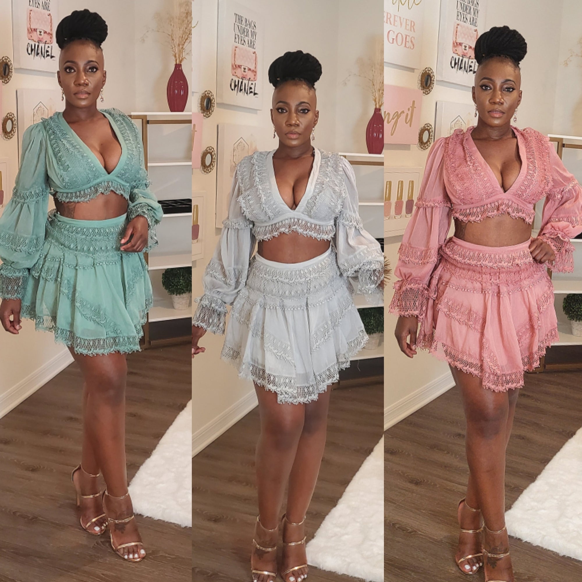Cherish 2pc Skirt Set