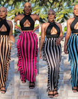Isabella Stripe Tassel Maxi Skirt