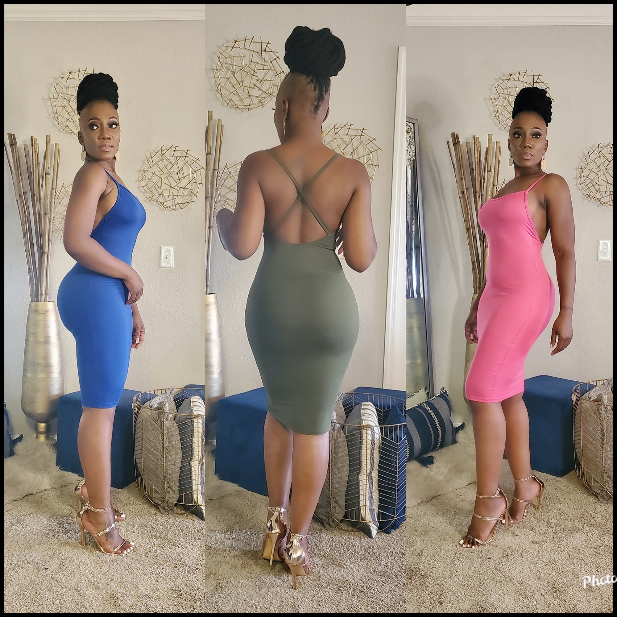Summer Babe Cross Back Mini Dress