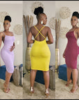 Summer Babe Cross Back Mini Dress